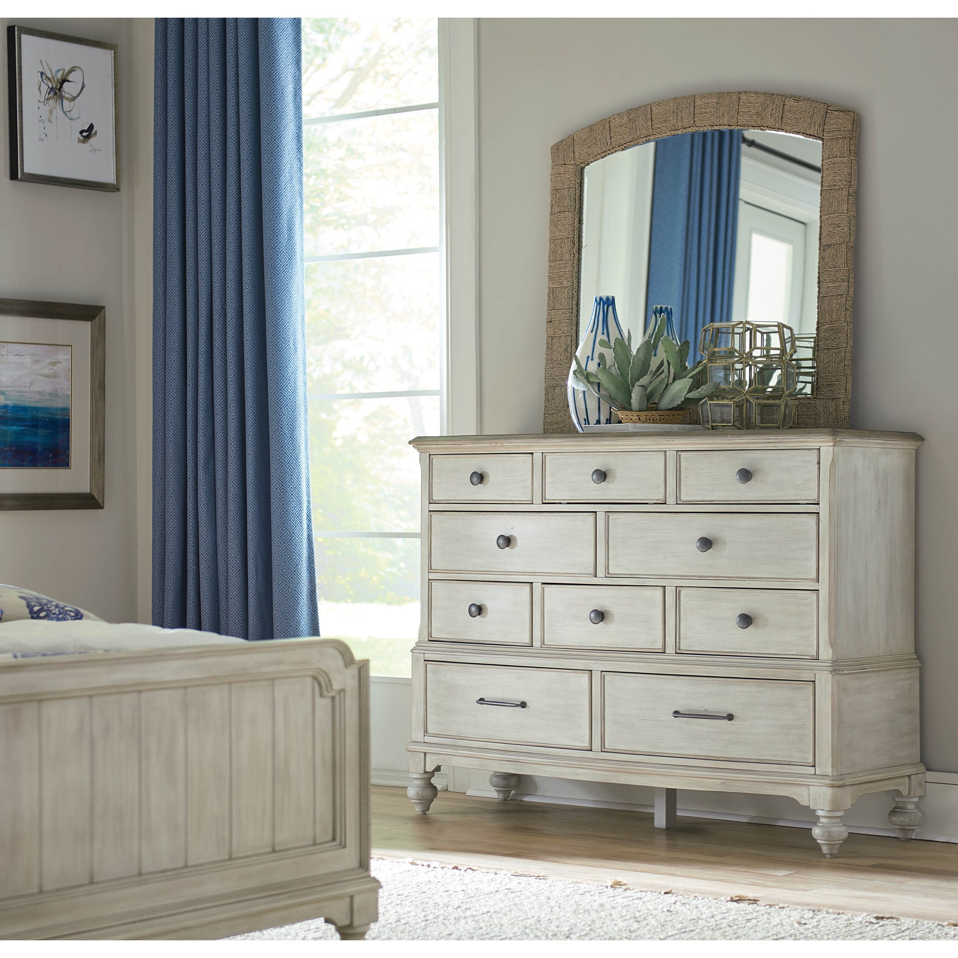 American Drew Litchfield Cotswold Ten Drawer Dresser with Removable